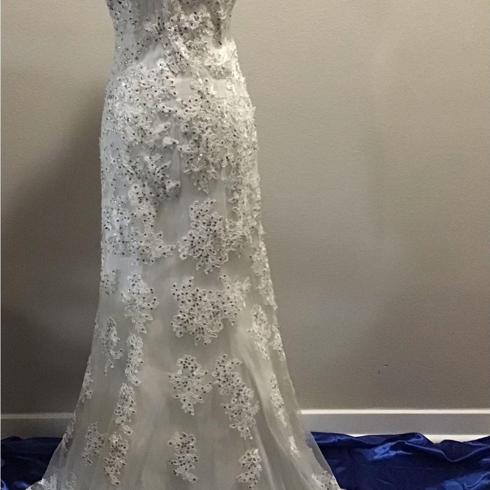 Minimal Mermaid Wedding Dress - Picture 9 of 9